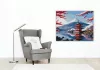 Fuji Hegy és Pagoda Cseresznyevirággal - számfestő készlet - Számfestő.hu - 40×50cm - Keret nélkül