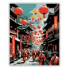 Hagyományos Shinto Felvonulás - számfestő készlet - Számfestő.hu - 40×50cm - Keret nélkül