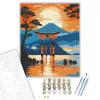 Itsukushima Tori Kapu Naplementében - számfestő készlet - Számfestő.hu - 40×50cm - keret nélkül