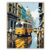 Kolkata Sárga Taxi és Villamos - Számfestő.hu