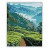 Darjeeling Tea Ültetvény - számfestő készlet - Számfestő.hu - 40×50cm - Keret nélkül