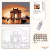 Gateway of India Naplementében - számfestő készlet - Számfestő.hu - 40×50cm - Keret nélkül