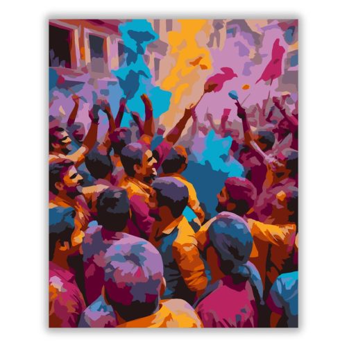 Holi Fesztivál Vidám Tánccal - Számfestő.hu