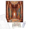 Hindu Templom Belső Tere - számfestő készlet - Számfestő.hu - 40×50cm - keretre feszítve