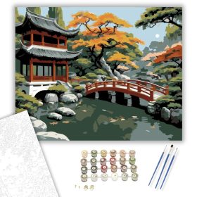 Shanghai Kert Harmóniája - számfestő készlet - Számfestő.hu - 40×50cm - keret nélkül