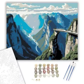Tianmen-hegy Légies Ösvénye - számfestő készlet - Számfestő.hu - 40×50cm - keret nélkül