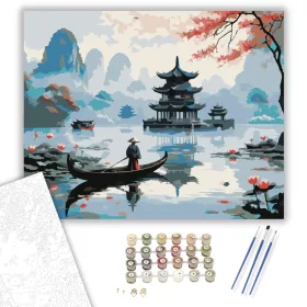 Hangzhou Tükörsima Tavai - számfestő készlet - Számfestő.hu - 40×50cm - keret nélkül