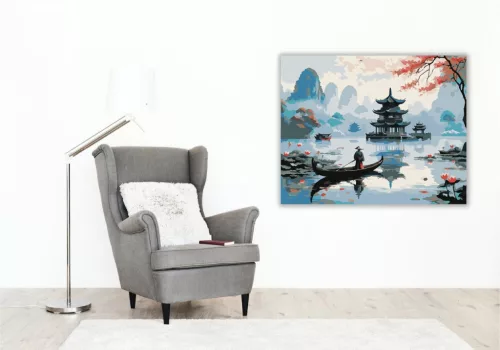 Hangzhou Tükörsima Tavai - számfestő készlet - Számfestő.hu - 40×50cm - keret nélkül