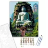 Leshan Buddha Nyugalma - számfestő készlet - Számfestő.hu - 80×100cm - keret nélkül