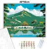 Beijing Nyári Palota Harmóniája - számfestő készlet - Számfestő.hu - 40×50cm - Keret nélkül