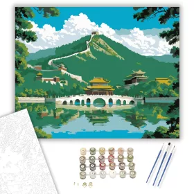 Beijing Nyári Palota Harmóniája - számfestő készlet - Számfestő.hu - 40×50cm - keret nélkül