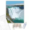 Niagara-vízesés és Szivárvány - számfestő készlet - Számfestő.hu - 60×70cm - keret nélkül