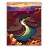 Grand Canyon Naplementében - számfestő készlet - Számfestő.hu - 40×50cm - Keret nélkül