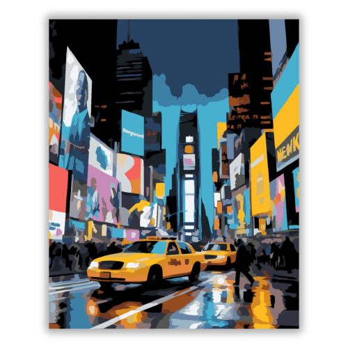Times Square Éjszakai Forgataga - Számfestő.hu