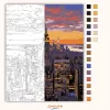 Empire State Building Alkonyatkor - számfestő készlet - Számfestő.hu - 40×50cm - Keret nélkül