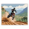Dual-Sport Motor Ugrás Közben - Számfestő.hu