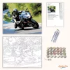Fekete Sportmotor a Hegyi Kanyarban - számfestő készlet - Számfestő.hu - 40×50cm - Keret nélkül