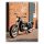Retro Café Racer a Téglaépület Előtt - Számfestő.hu
