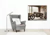Vintage Versenymotor a Műhelyben - számfestő készlet - Számfestő.hu - 60×70cm - keretre feszítve