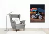 Klasszikus Chopper a Motel Előtt - számfestő készlet - Számfestő.hu - 40×50cm - keret nélkül