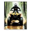 Sárga ATV az Erdei Ösvényen - Számfestő.hu