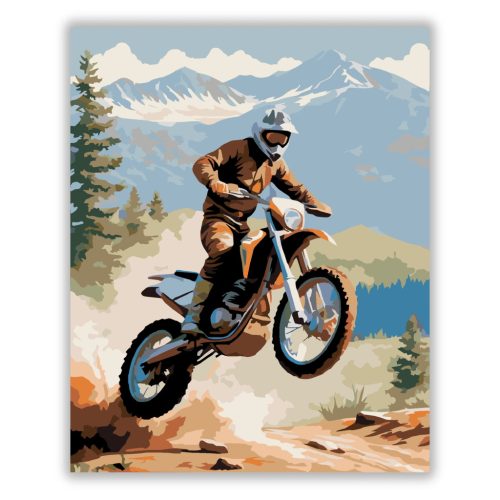 Dual-sport Motor a Levegőben - Számfestő.hu