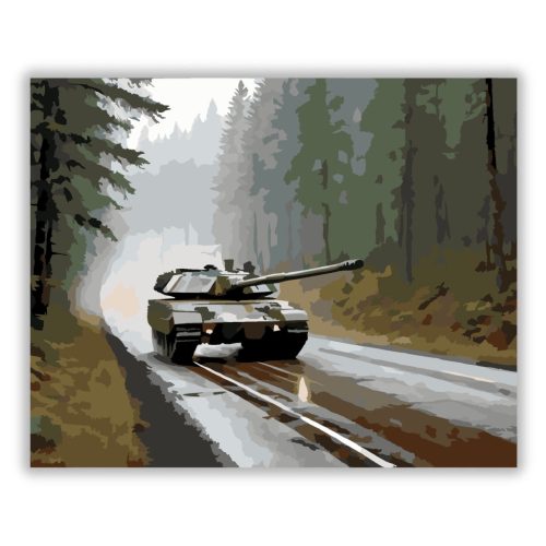 Challenger 2 Tank Erdős Úton - Számfestő.hu