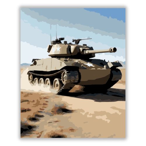 Amerikai M18 Hellcat Tank Pusztában - Számfestő.hu