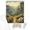 Serra do Cipó Hegység Napfelkeltében - számfestő készlet - Számfestő.hu - 40×50cm - keret nélkül