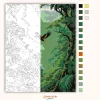 Amazonas Esőerdő és Repülő Tukán - számfestő készlet - Számfestő.hu - 40×50cm - Keret nélkül