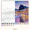 Copacabana Esti Fényei és Cukorsüveg-hegy - számfestő készlet - Számfestő.hu - 40×50cm - Keret nélkül