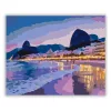 Copacabana Esti Fényei és Cukorsüveg-hegy - számfestő készlet - Számfestő.hu - 40×50cm - Keret nélkül