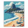 Copacabana Beach és Cukorsüveg-hegy - Számfestő.hu