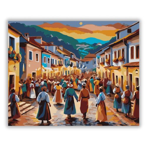 São João Faluünnep - számfestő készlet - Számfestő.hu