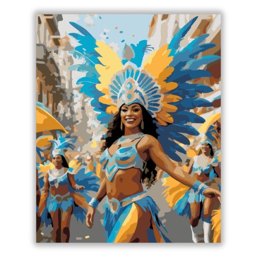 Rio Karneváli Parádé - számfestő készlet - Számfestő.hu