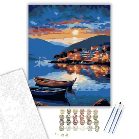 Florianópolis Esti Fényei - számfestő készlet - Számfestő.hu - 40×50cm - keret nélkül