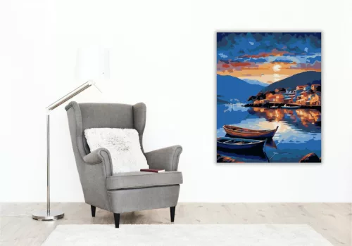 Florianópolis Esti Fényei - számfestő készlet - Számfestő.hu - 50×60cm - keret nélkül
