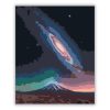 Lentikuláris Galaxis és Hegyi Táj - Számfestő.hu