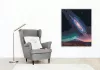 Lentikuláris Galaxis és Hegyi Táj - számfestő készlet - Számfestő.hu - 80×100cm - keret nélkül