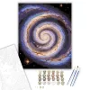 Spirálgalaxis Csillagmezőben - számfestő készlet - Számfestő.hu - 80×100cm - keret nélkül
