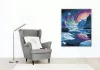 Északi Fények és Távoli Galaxis - számfestő készlet - Számfestő.hu - 40×50cm - keretre feszítve