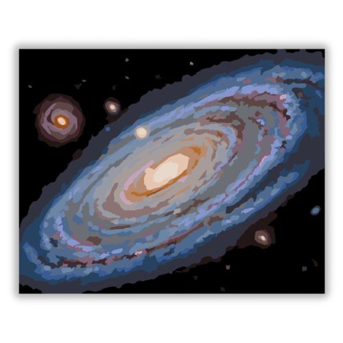 Ősi Spirálgalaxis és Csillagmező - Számfestő.hu