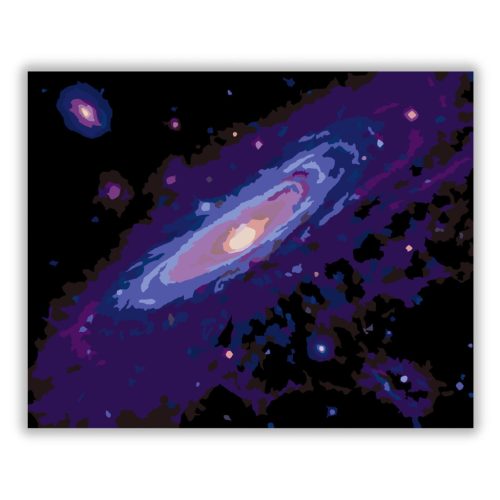 Spirálgalaxis és Kozmikus Háló - Számfestő.hu
