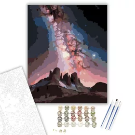 Galaktikus Mag a Hegyek Felett - számfestő készlet - Számfestő.hu - 40×50cm - keret nélkül