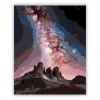Galaktikus Mag a Hegyek Felett - számfestő készlet - Számfestő.hu - 40×50cm - Keret nélkül