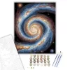 Spirálgalaxis Csillagokkal - számfestő készlet - Számfestő.hu - 40×50cm - keret nélkül