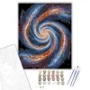 Dupla Magú Káoszspirál Galaxis - számfestő készlet - Számfestő.hu - 40×50cm - keretre feszítve