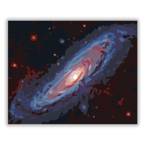 Spirálgalaxis Csillagködökkel - Számfestő.hu