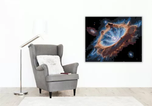 Táguló Szupernóva-Maradvány - számfestő készlet - Számfestő.hu - 50×60cm - keret nélkül