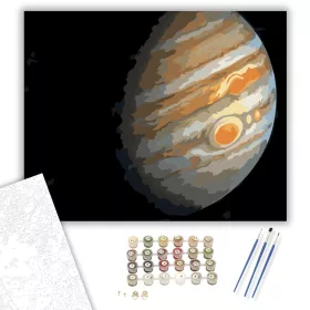 Jupiter és Europa Árnyéka - számfestő készlet - Számfestő.hu - 40×50cm - keret nélkül
